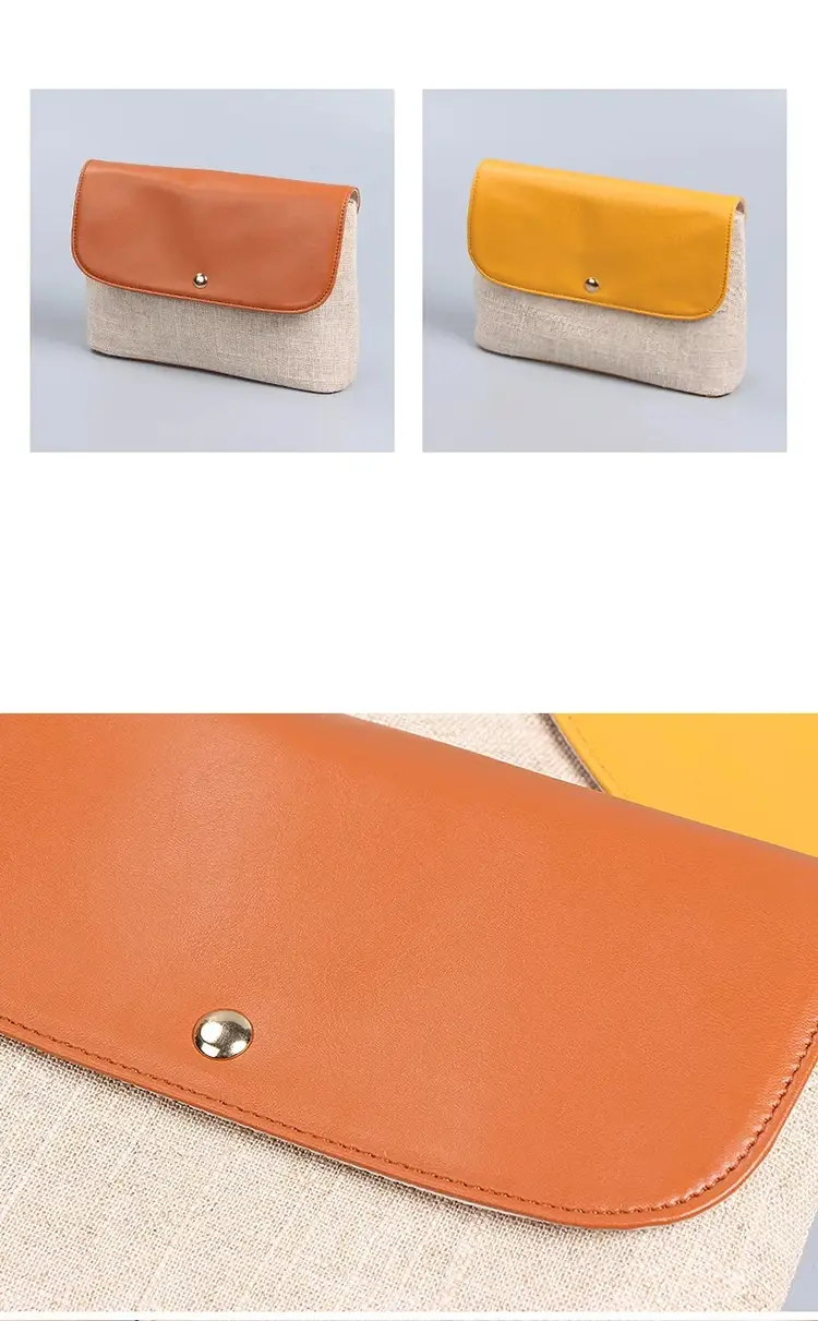 two-tone-leather-linen-cosmetic-clutch (2)